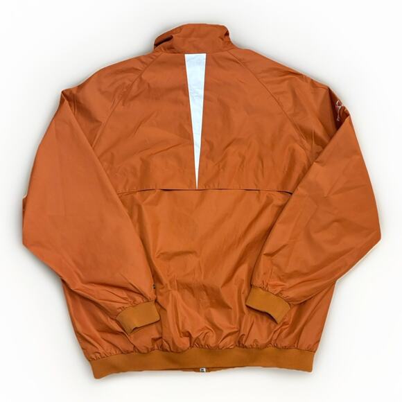 Vintage Texas Longhorns Nike Team Mens XL Orange Full Zip Pullover Windbreaker - Picture 2 of 8